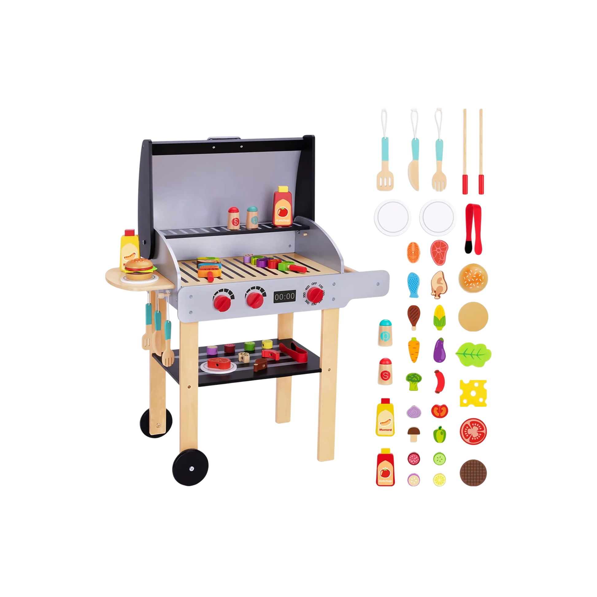 საბავშვო BBQ გრილი — „პატარა შეფის პირველი პიკნიკი“