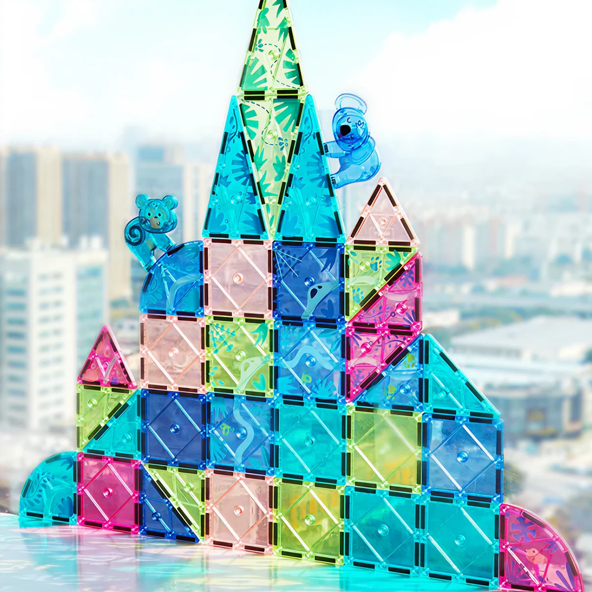 Colorful Magnetic Tiles – The Magic Jungle — „მაგნიტური კონსტრუქტორი ჯადოსნური ჯუნგლები“