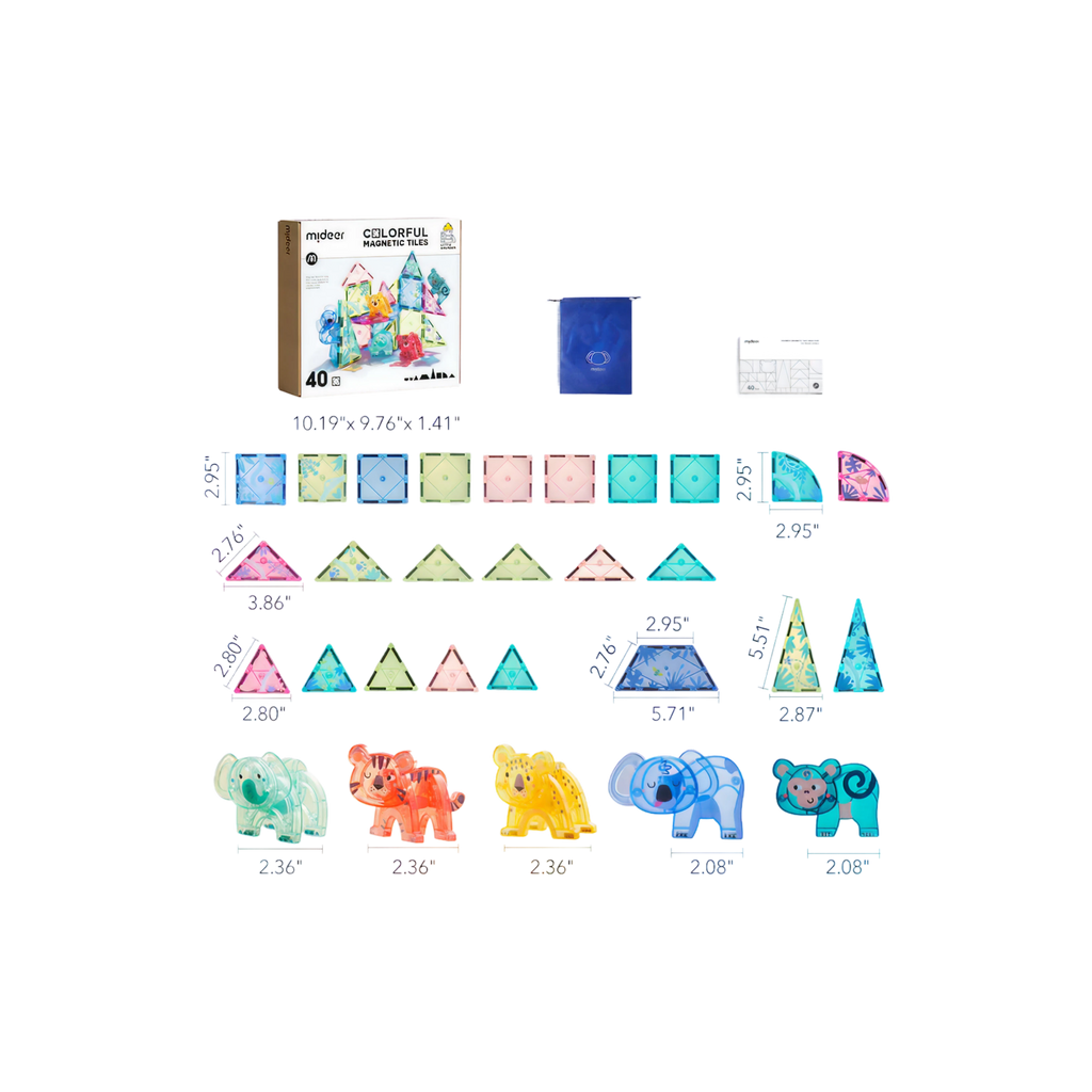 Colorful Magnetic Tiles – The Magic Jungle — „მაგნიტური კონსტრუქტორი ჯადოსნური ჯუნგლები“