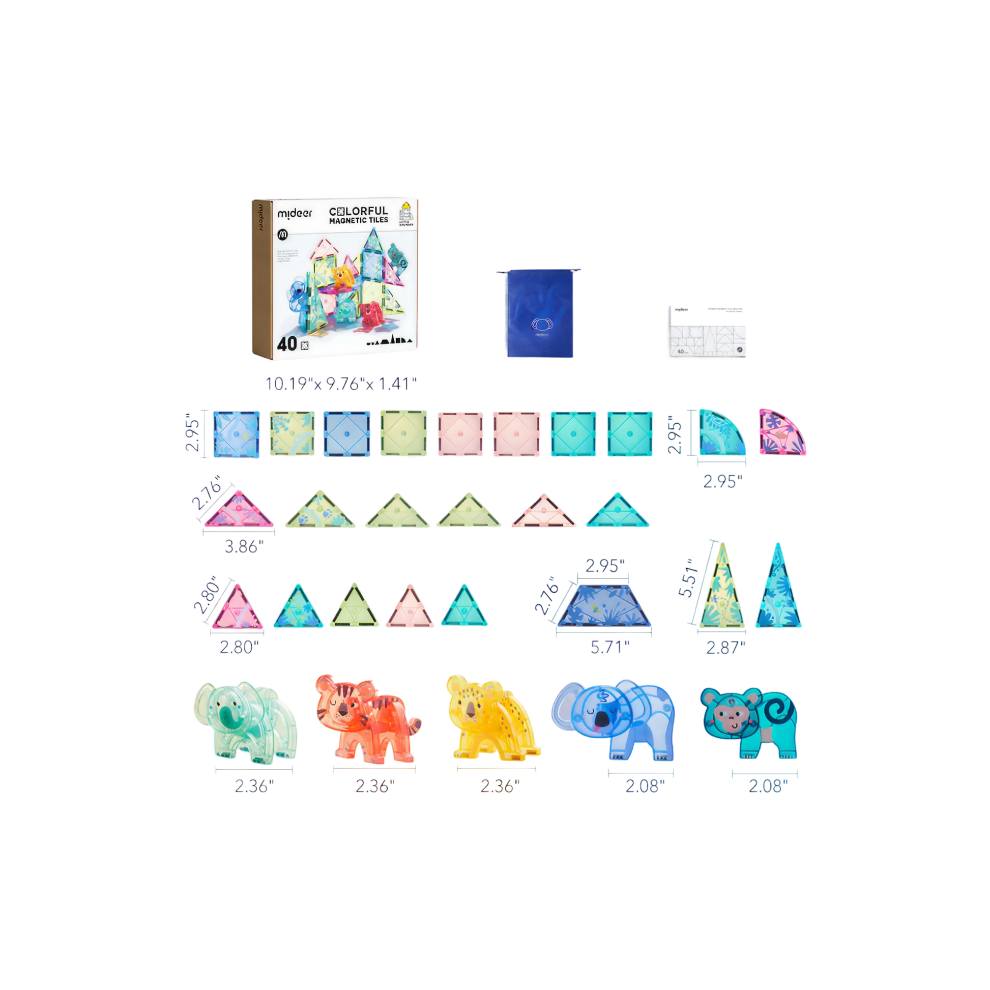 Colorful Magnetic Tiles – The Magic Jungle — „მაგნიტური კონსტრუქტორი ჯადოსნური ჯუნგლები“