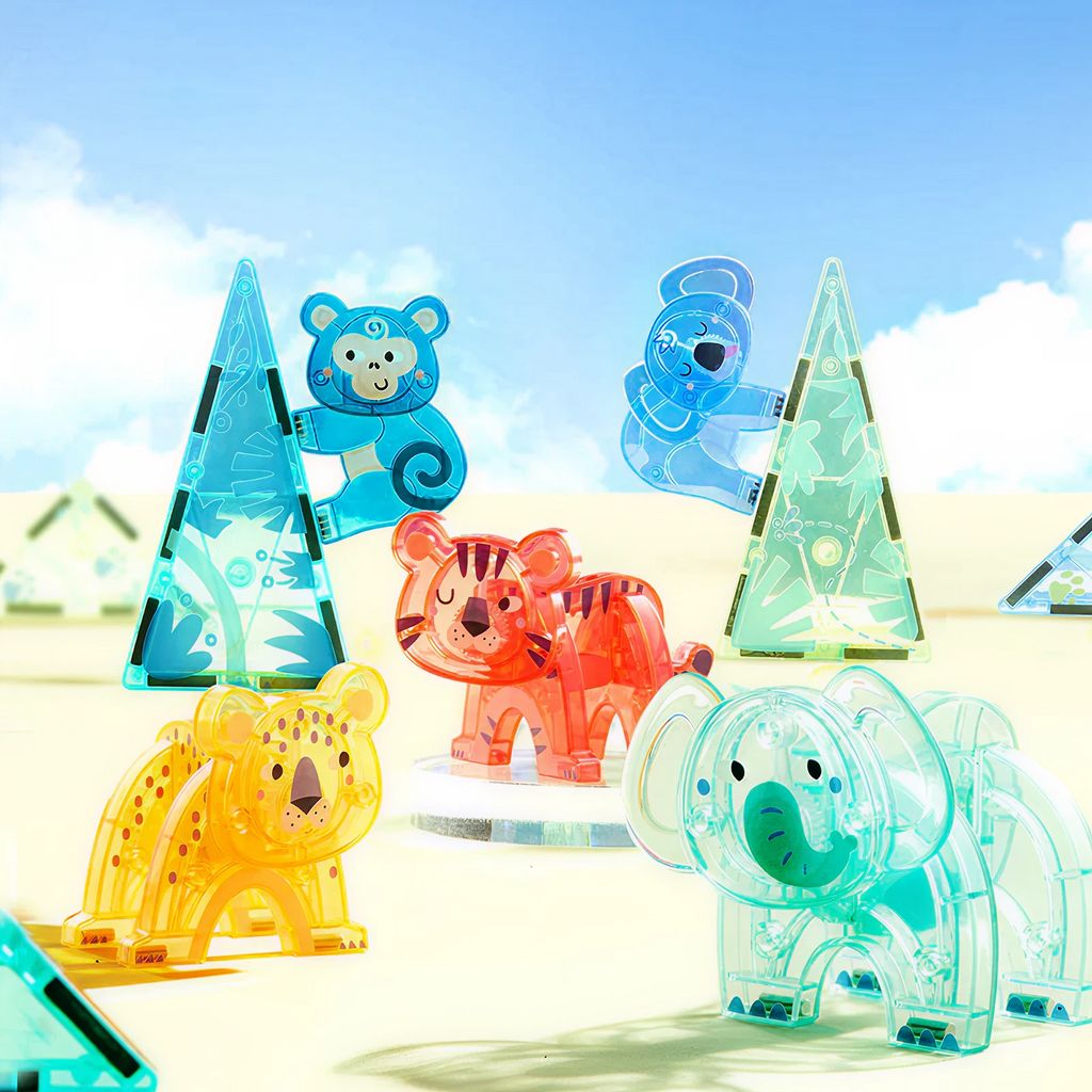 Colorful Magnetic Tiles – The Magic Jungle — „მაგნიტური კონსტრუქტორი ჯადოსნური ჯუნგლები“