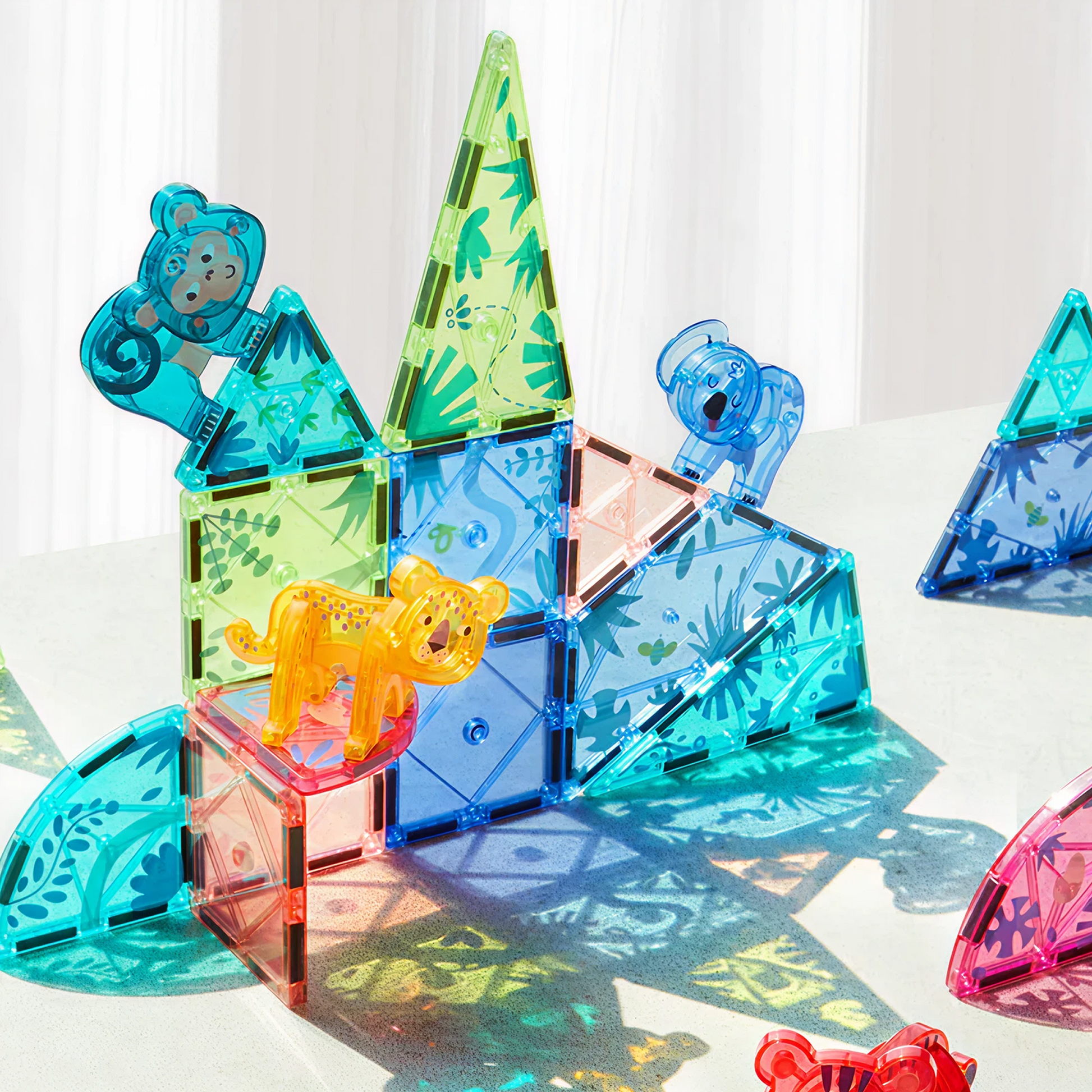 Colorful Magnetic Tiles – The Magic Jungle — „მაგნიტური კონსტრუქტორი ჯადოსნური ჯუნგლები“