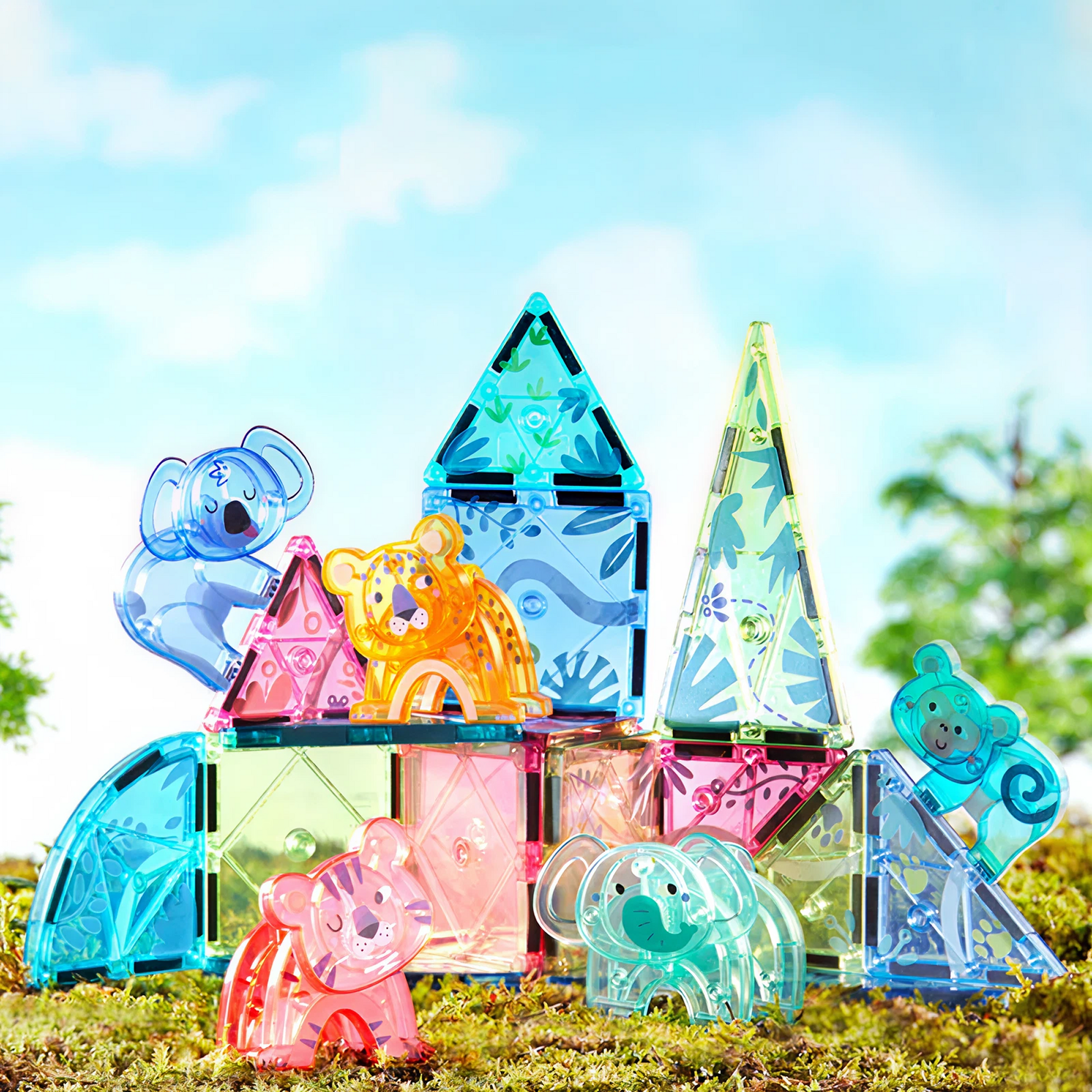 Colorful Magnetic Tiles – The Magic Jungle — „მაგნიტური კონსტრუქტორი ჯადოსნური ჯუნგლები“