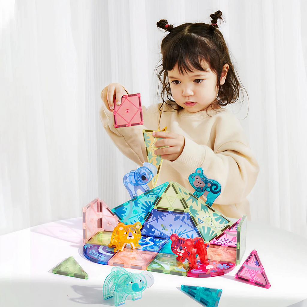 Colorful Magnetic Tiles – The Magic Jungle — „მაგნიტური კონსტრუქტორი ჯადოსნური ჯუნგლები“