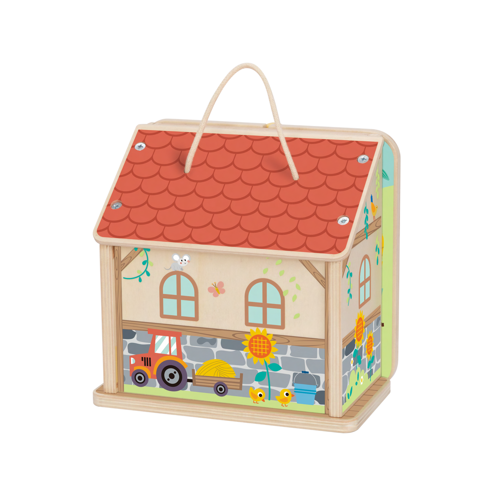 კეცვადი ფერმა – ხის როლური სათამაშო კომპლექტი