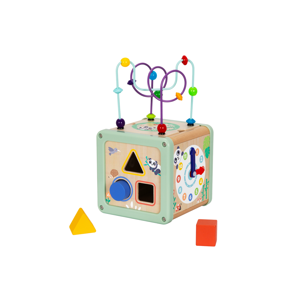 Play Cube – Wooden Montessori Activity Cube