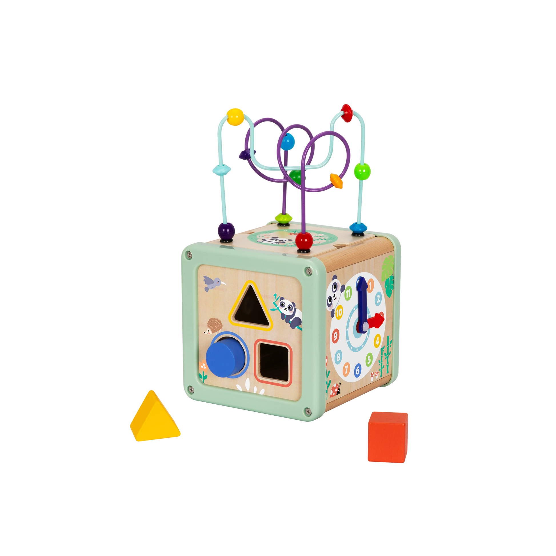 Play Cube – Wooden Montessori Activity Cube