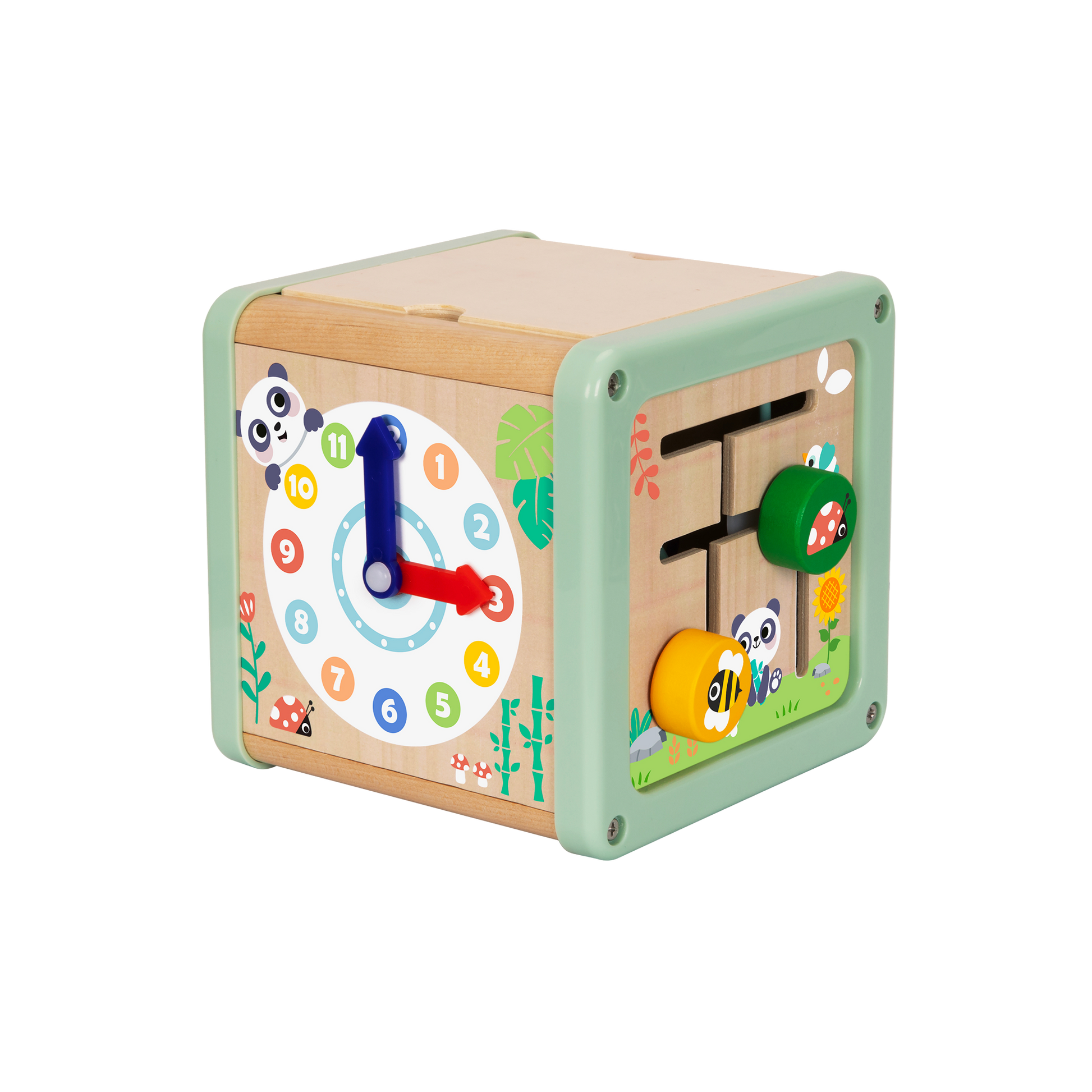 Play Cube – Wooden Montessori Activity Cube