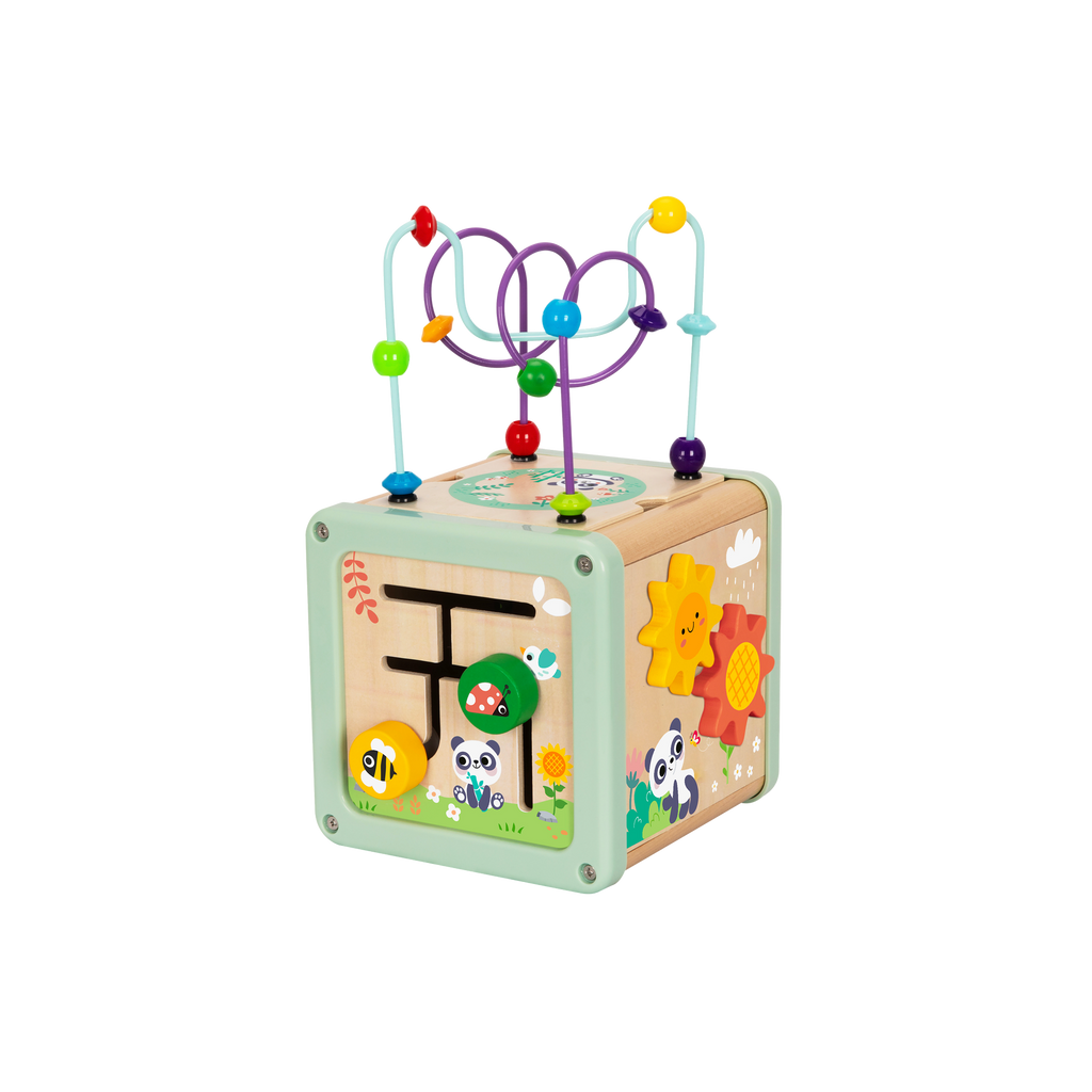 Play Cube – Wooden Montessori Activity Cube