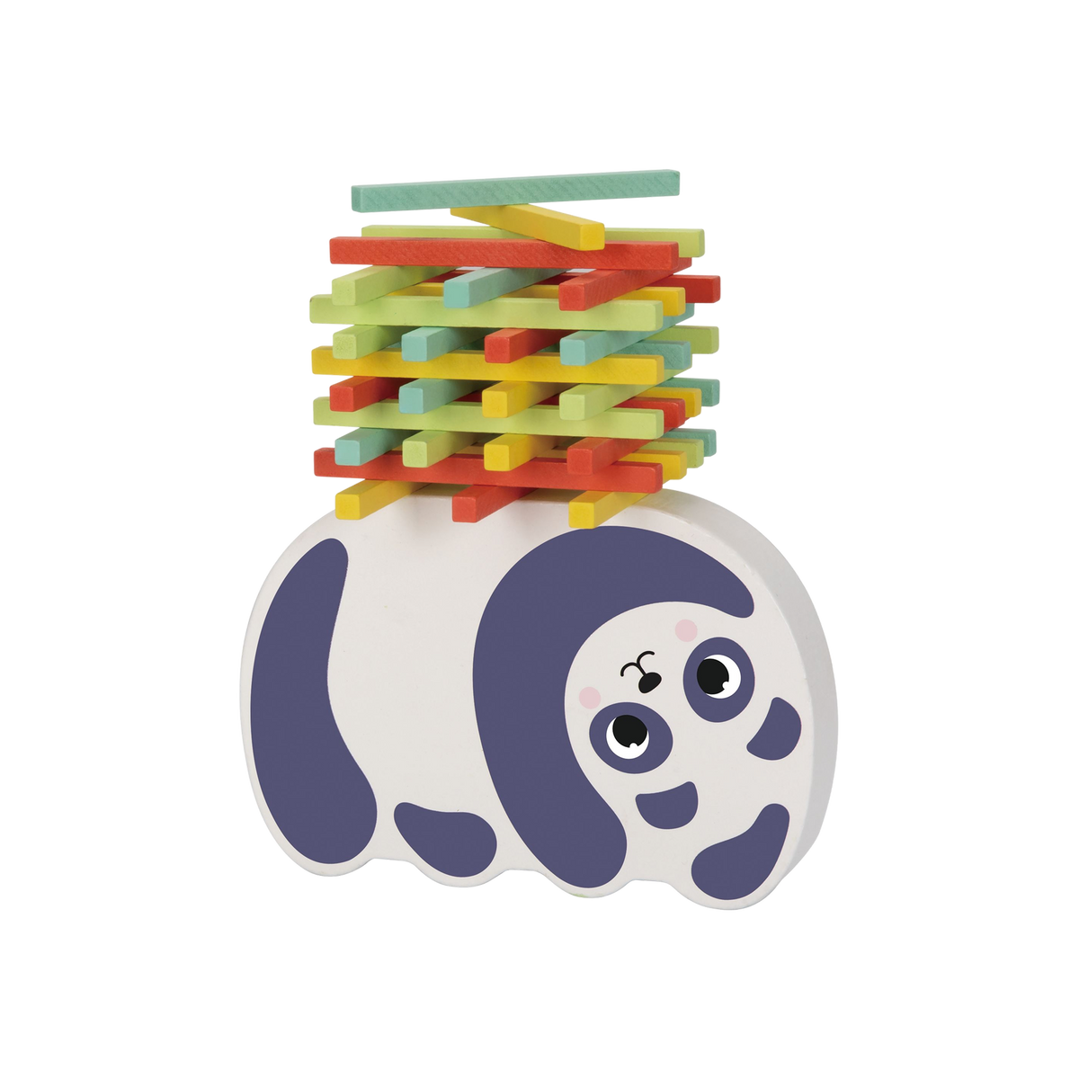 Wooden Panda Balancing Game