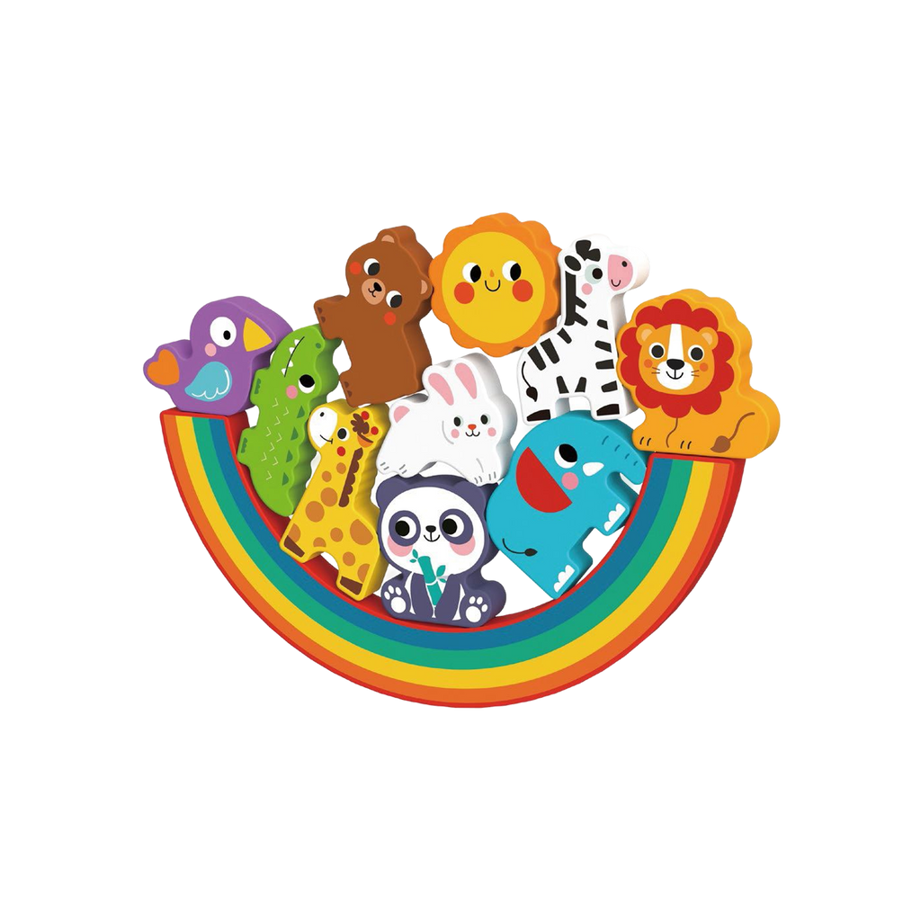 Wooden Animal Puzzle and Balancing Game