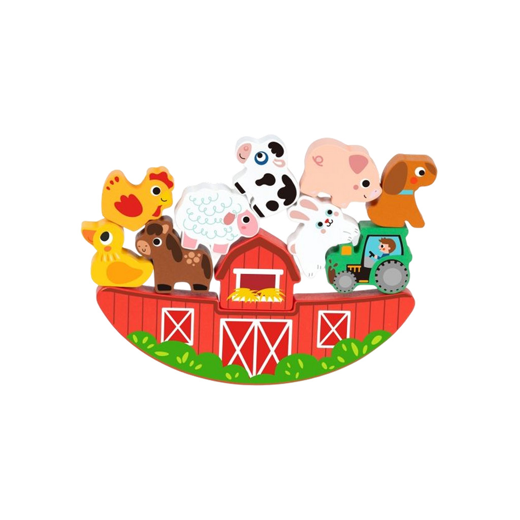 Wooden Farm Puzzle & Balancing Game