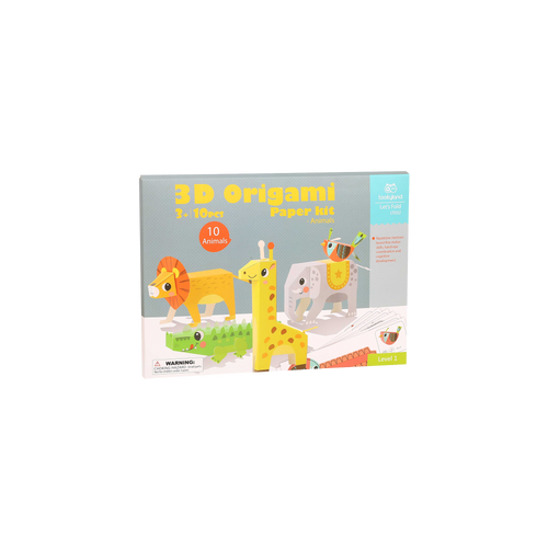3D Origami Paper Kit – Animals — “Create Your Own 3D Animal World”