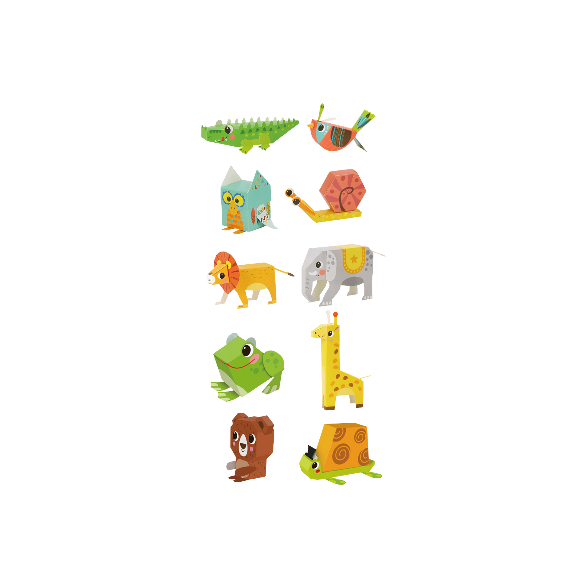 3D Origami Paper Kit – Animals — „შექმენი ცხოველების 3D სამყარო“
