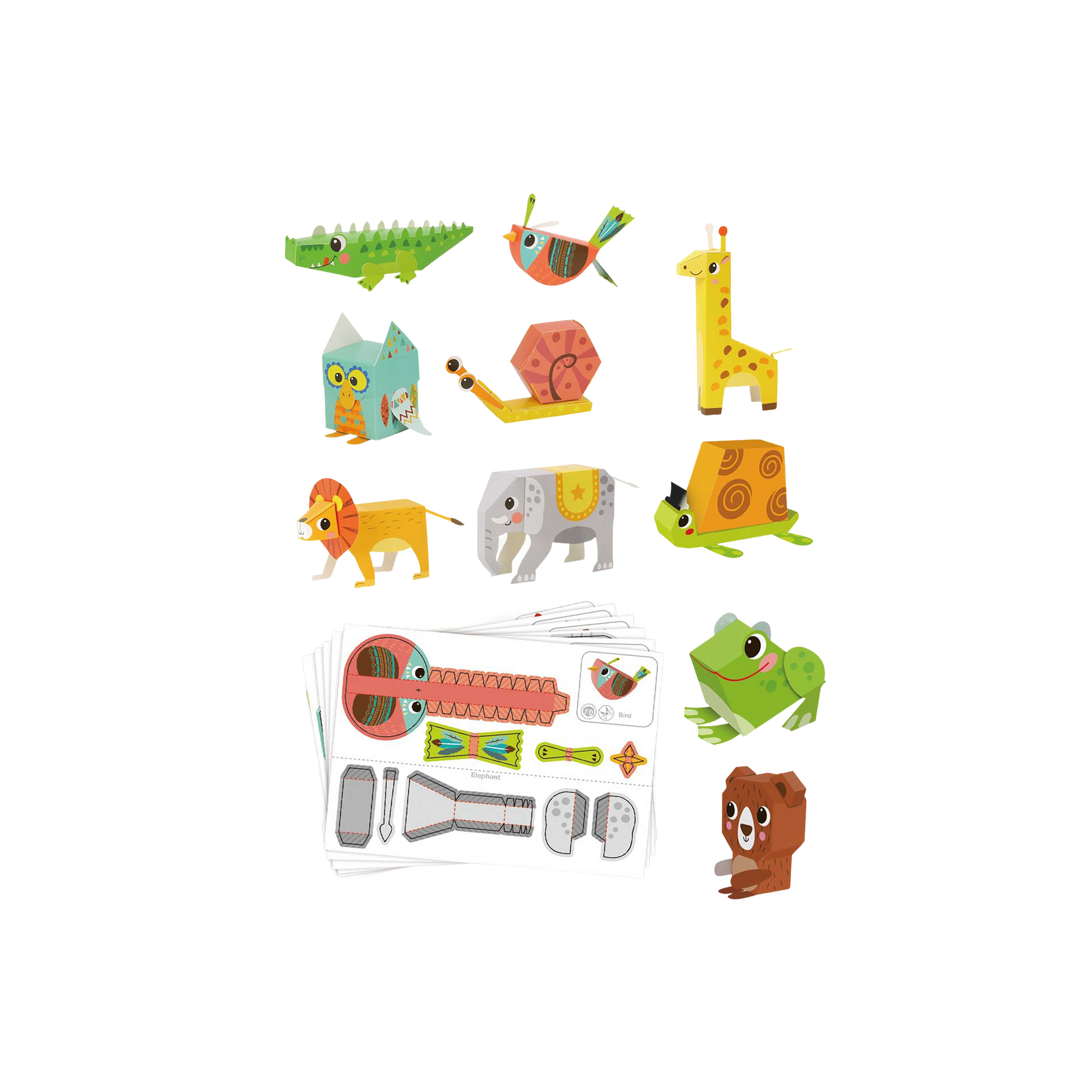 3D Origami Paper Kit – Animals — „შექმენი ცხოველების 3D სამყარო“