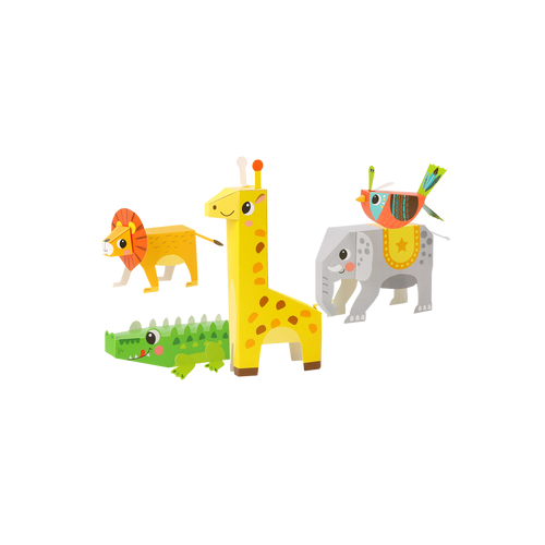3D Origami Paper Kit – Animals — “Create Your Own 3D Animal World”