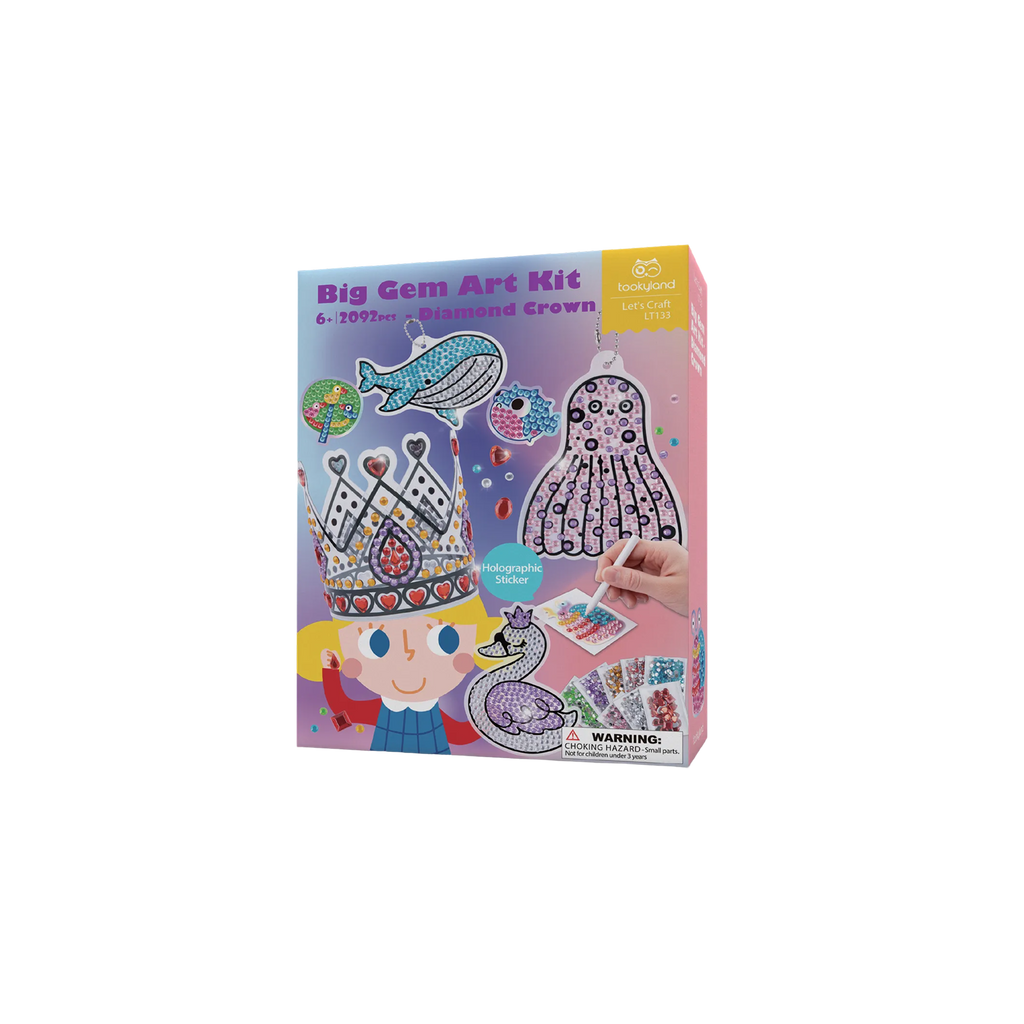 Big Gem Art Kit – Diamond Crown — ბრწყინავი ხელოვნების ნაკრები (LT133)