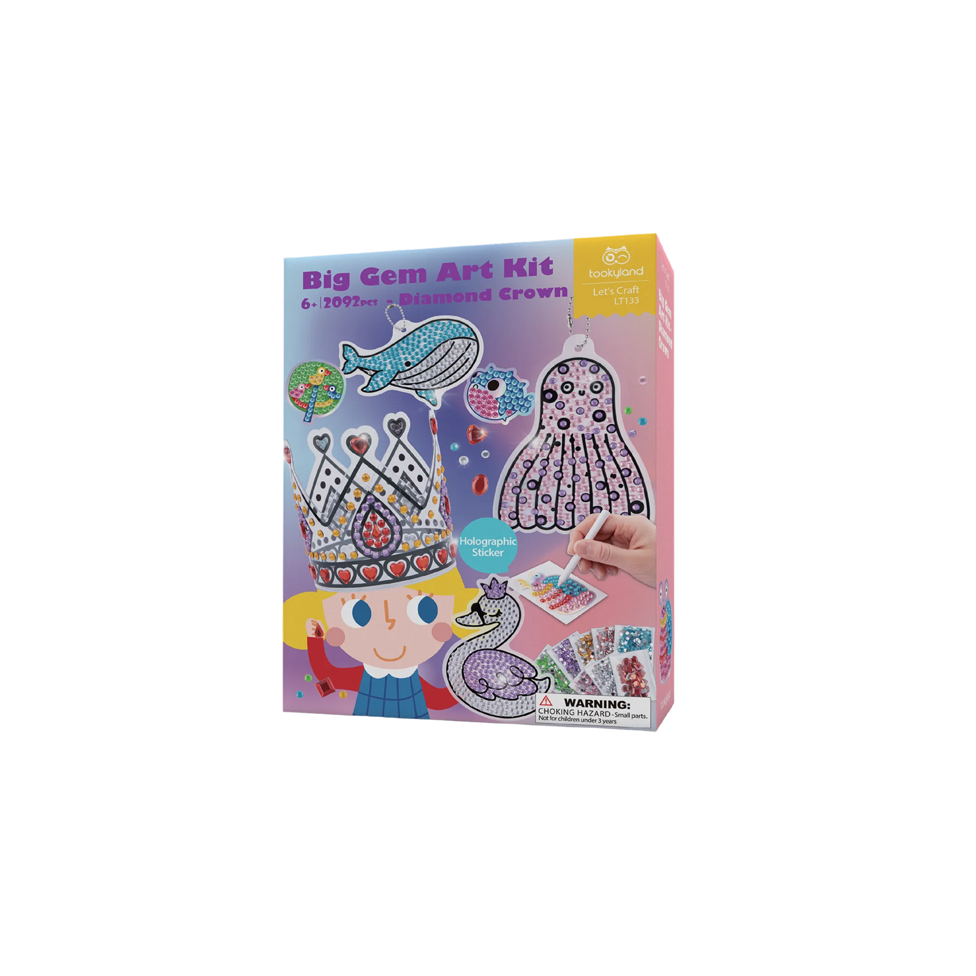 Big Gem Art Kit – Diamond Crown — ბრწყინავი ხელოვნების ნაკრები (LT133)