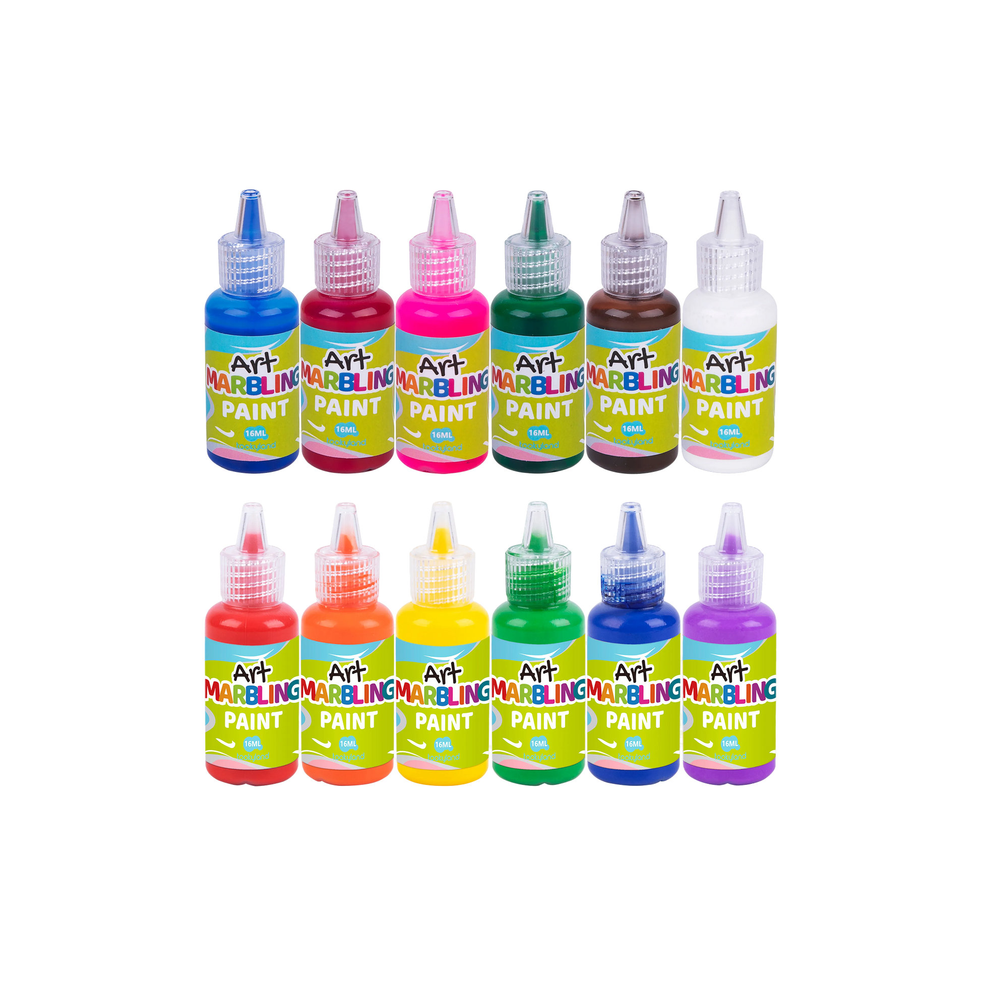 Marbling Paint Kit — 12 ფერი