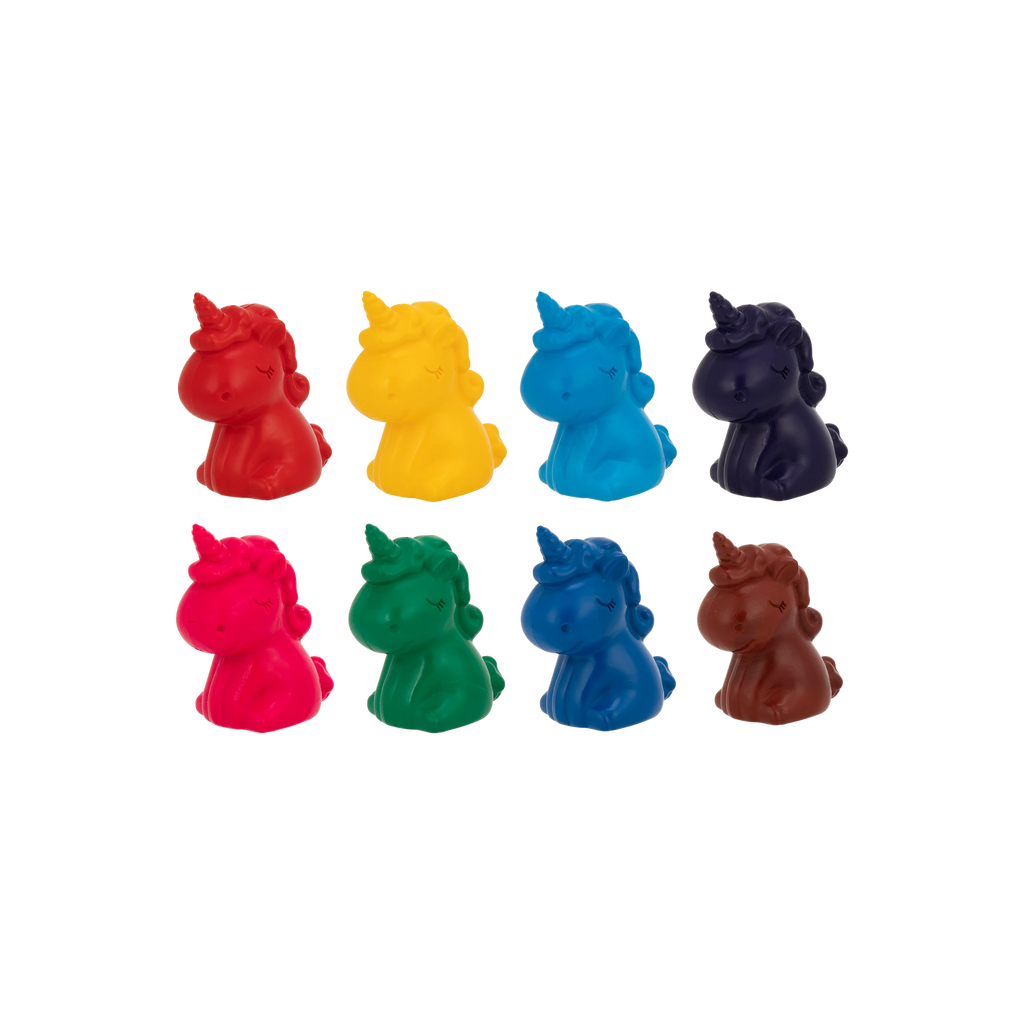 იუნიკორნების ფერადი ცვილის ნაკრები