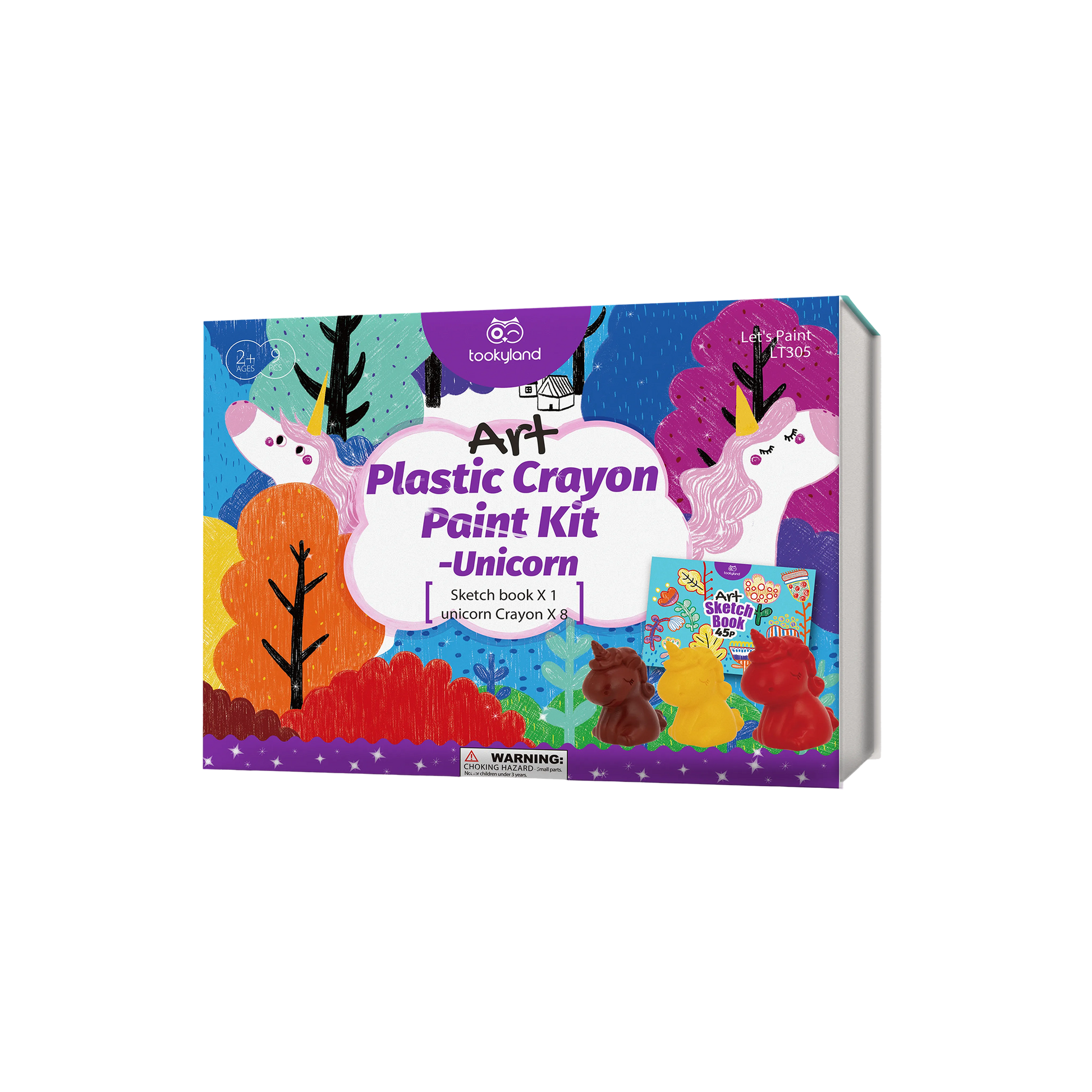 იუნიკორნების ფერადი ცვილის ნაკრები