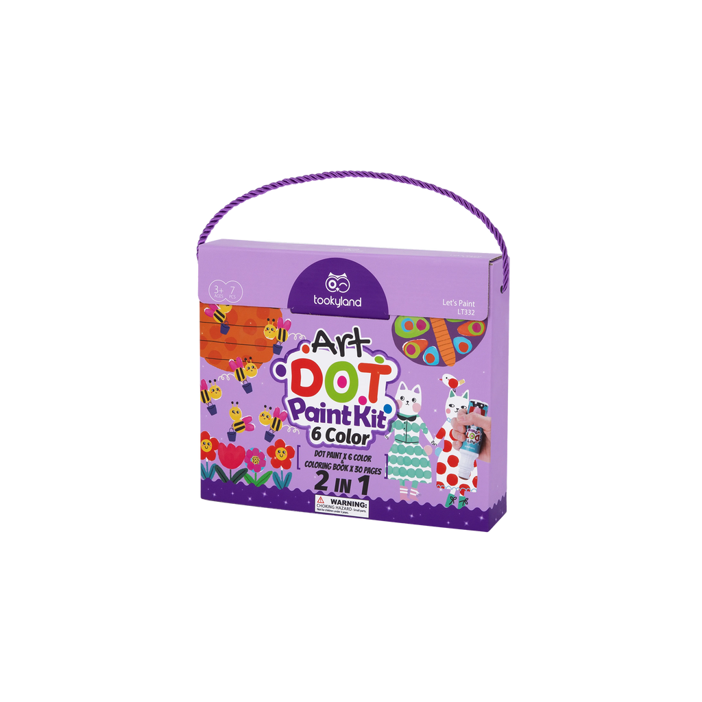 Dot Paint Kit – 6 Color — „ფერებით თამაში და პირველი პატარა შედევრები“