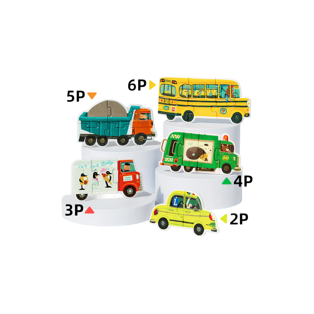 My First Artist Puzzle – Construction Vehicles — „პირველი არტ–ფაზლი: სამშენებლო მანქანები“