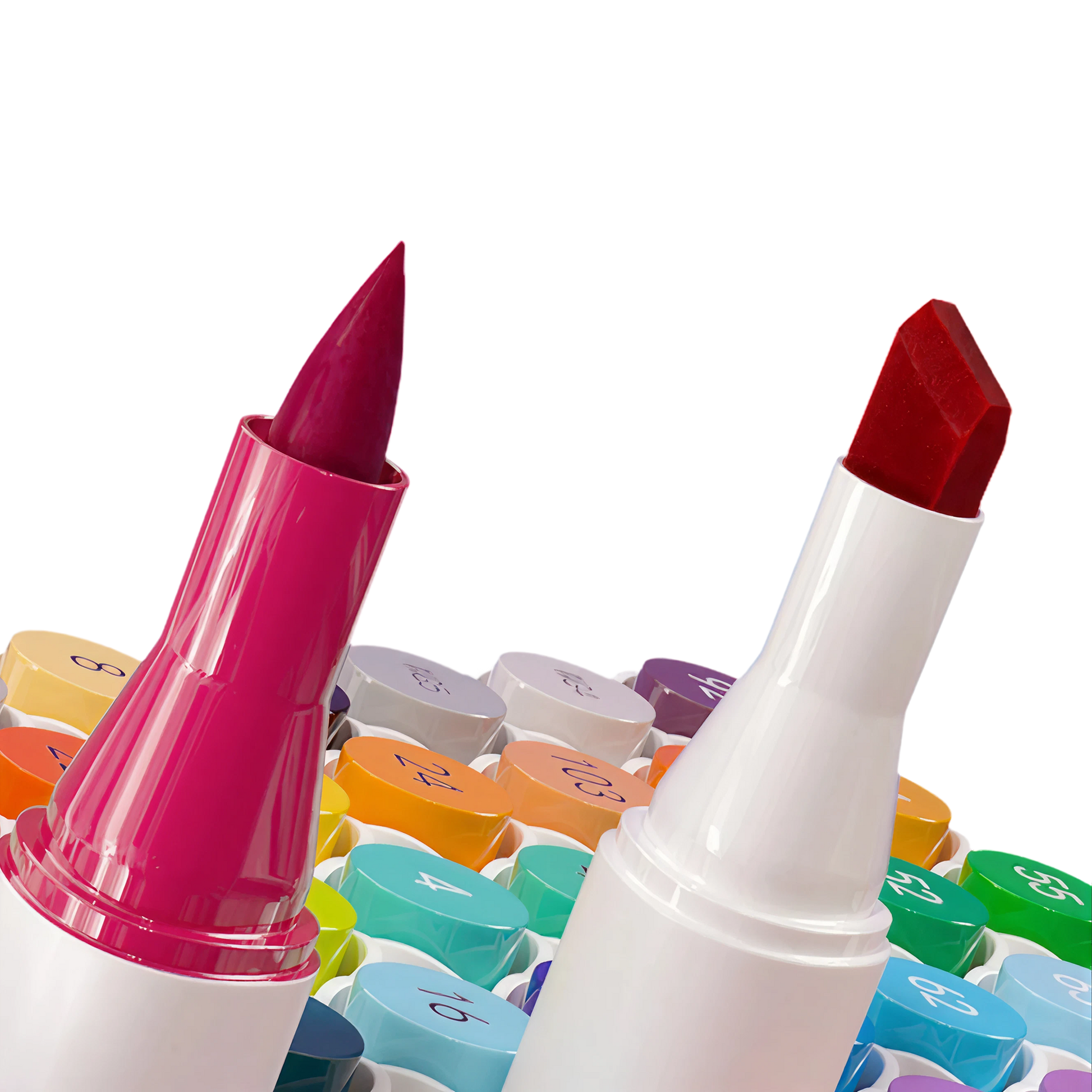 Dual Tip Markers – 24 Colors — „ორმხრივი ფლომასტერები 24 ფერი“