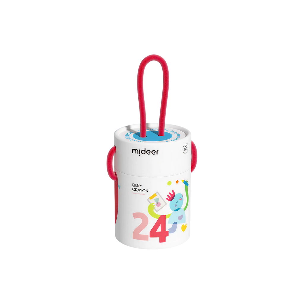 Silky Quick-dry Crayons – Colorful Bucket 24 Colors