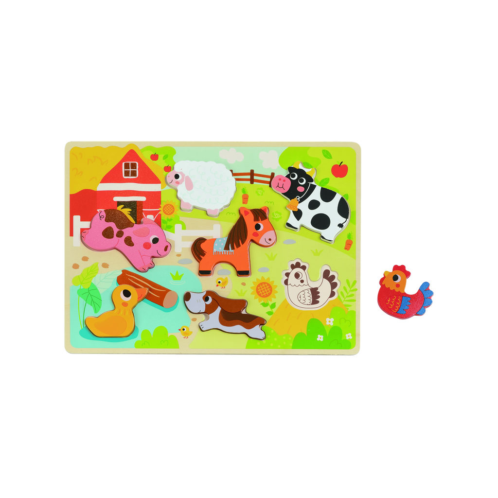 Wooden Chunky Farm Animal Puzzle