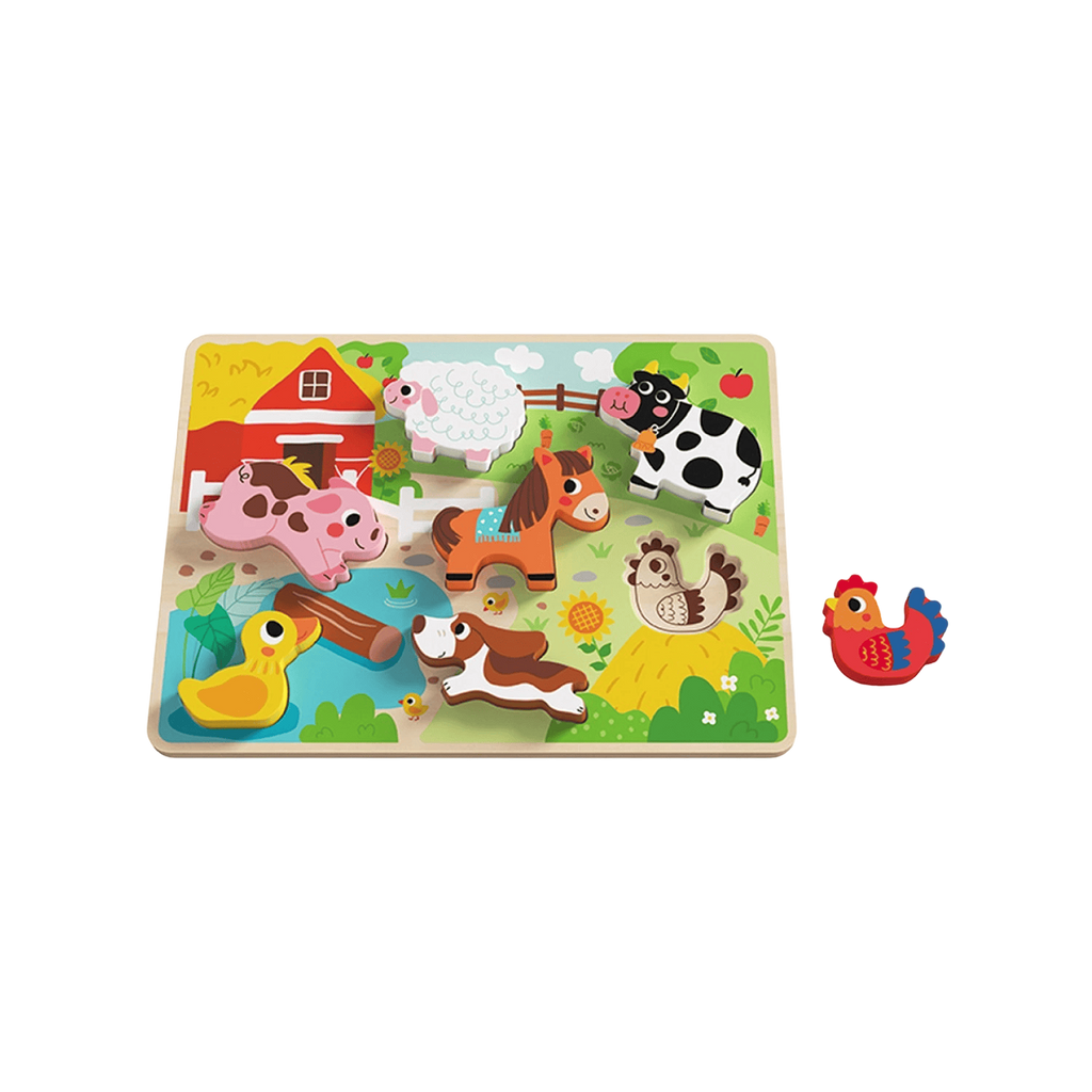 Wooden Chunky Farm Animal Puzzle