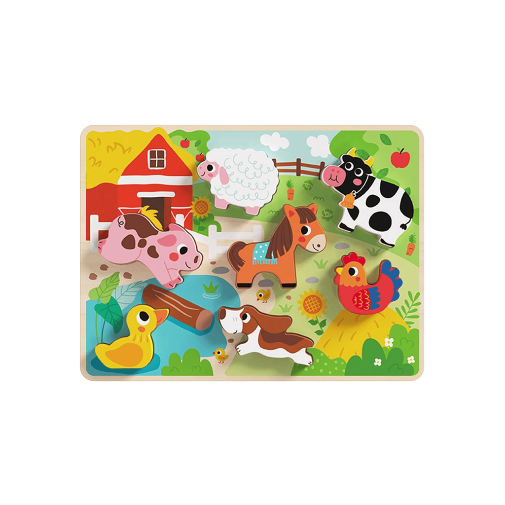 Wooden Chunky Farm Animal Puzzle