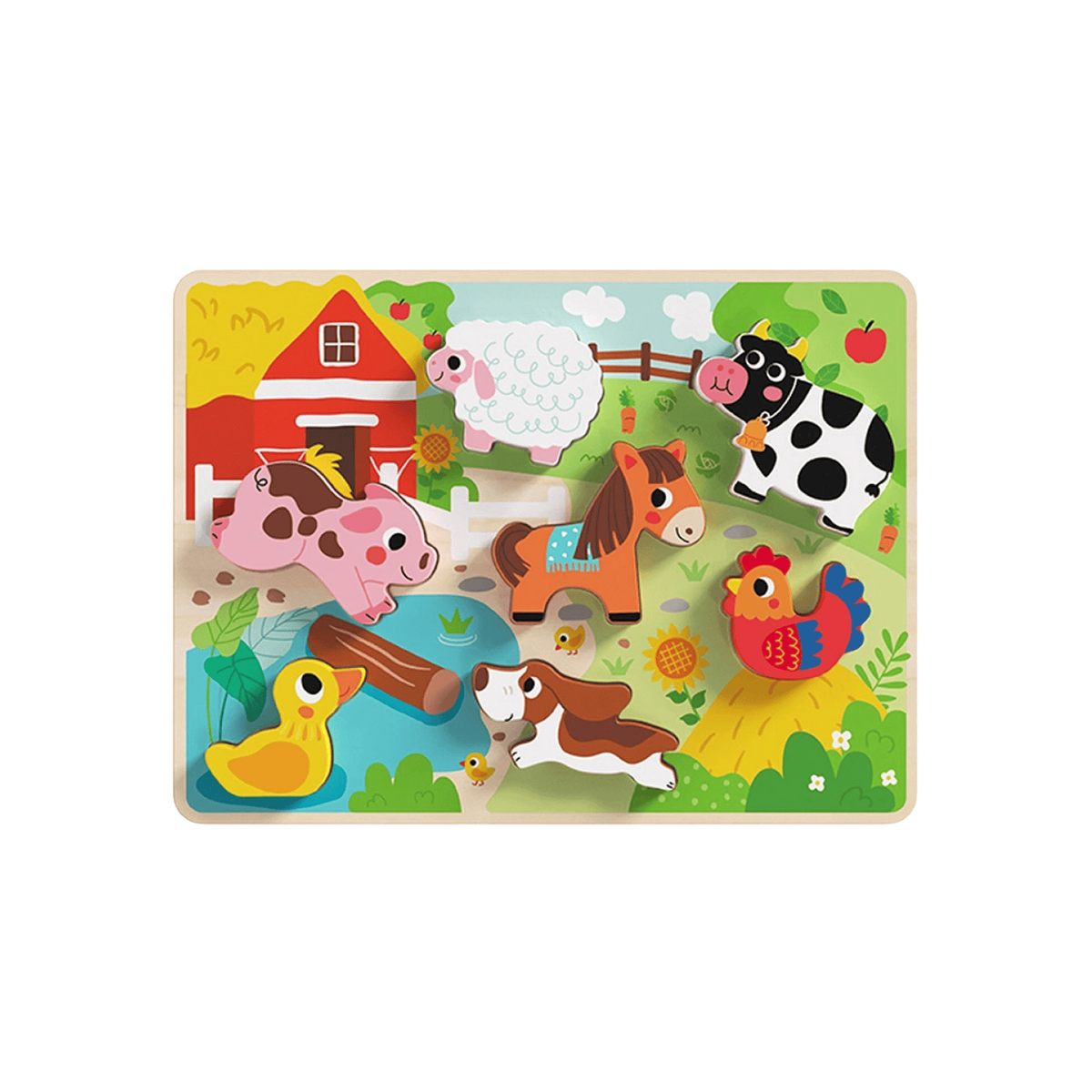 Wooden Chunky Farm Animal Puzzle