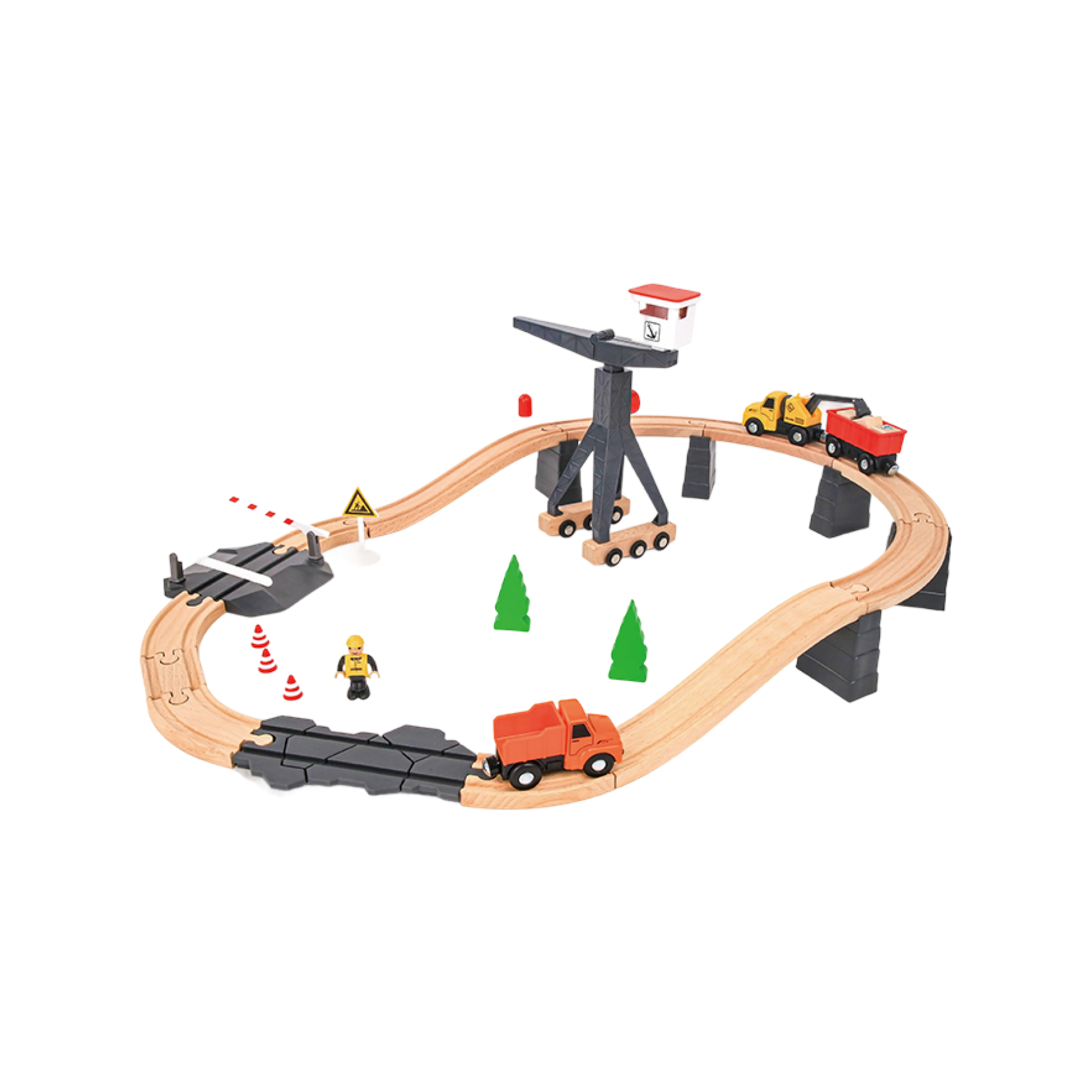 მატარებლის ნაკრები — Montessori სცენური სათამაშო