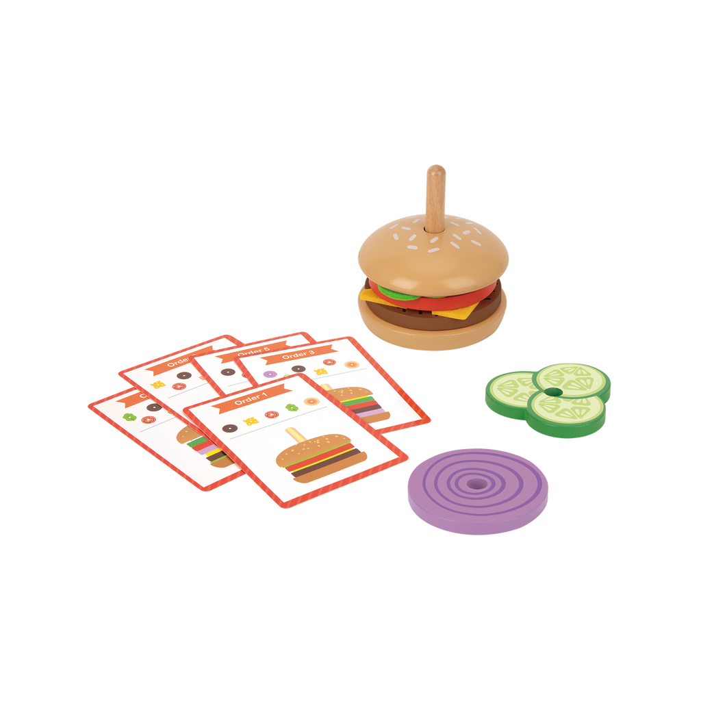 ბურგერის აწყობა — Montessori სცენური სათამაშო