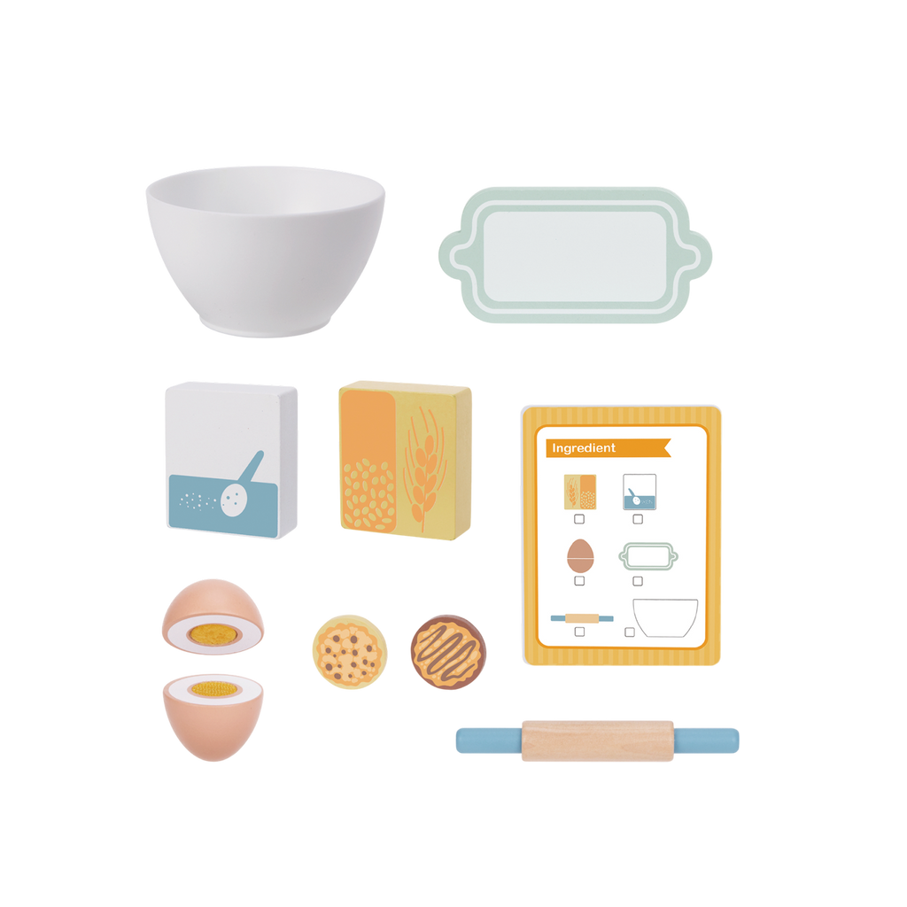 მიქსერის ნაკრები — ხის როლური სათამაშო კომპლექტი