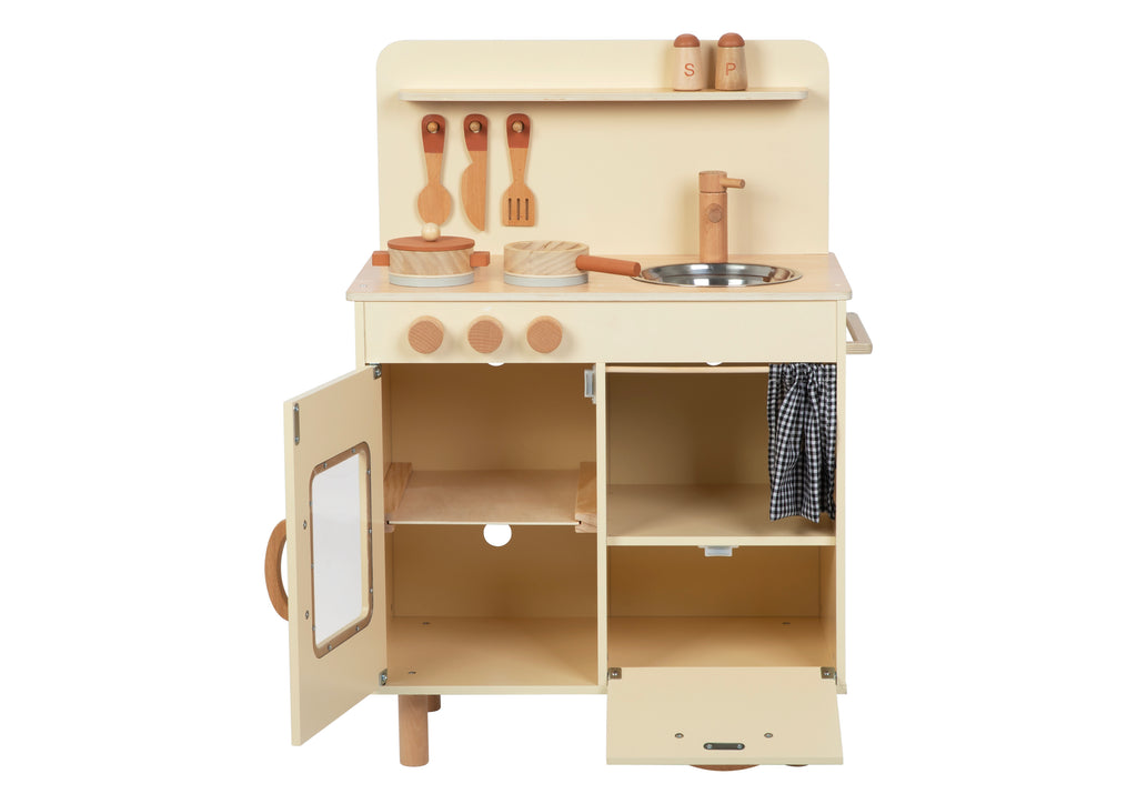 სამზარეულოს ნაკრები – ხის სცენური კომპლექტი