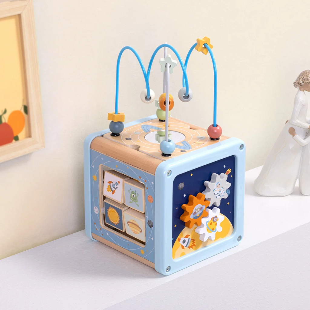 Wooden Multi-Activity Space Cube