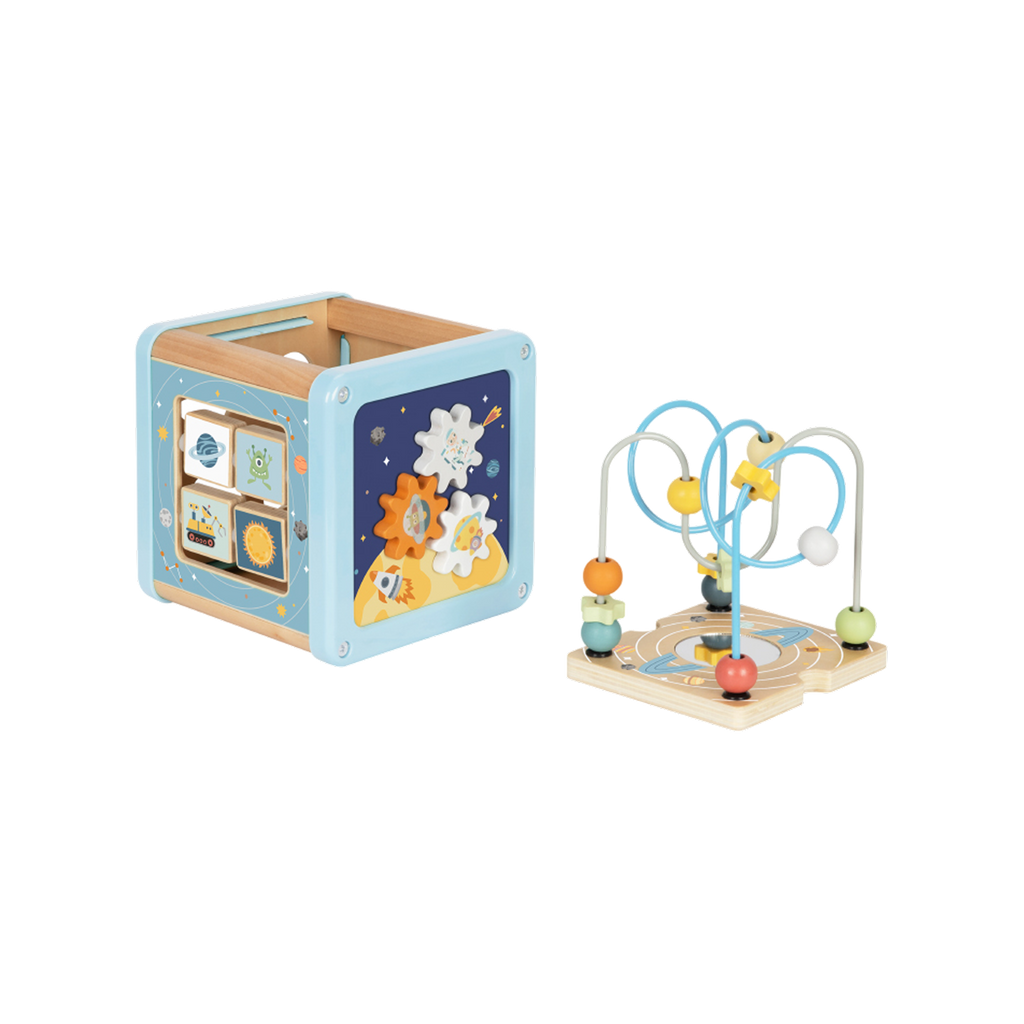 Wooden Multi-Activity Space Cube