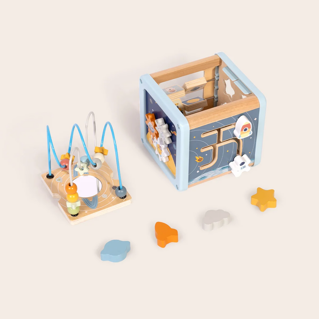 Wooden Multi-Activity Space Cube