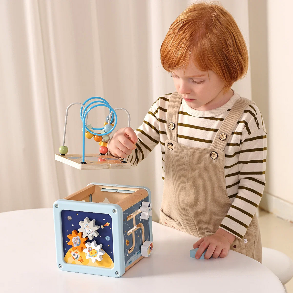 Wooden Multi-Activity Space Cube