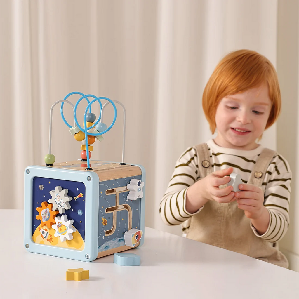 Wooden Multi-Activity Space Cube