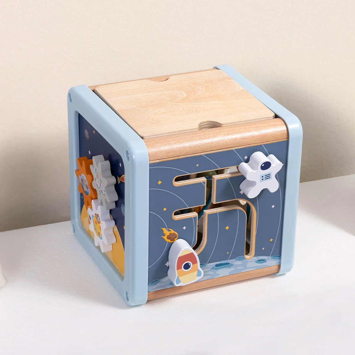 Wooden Multi-Activity Space Cube