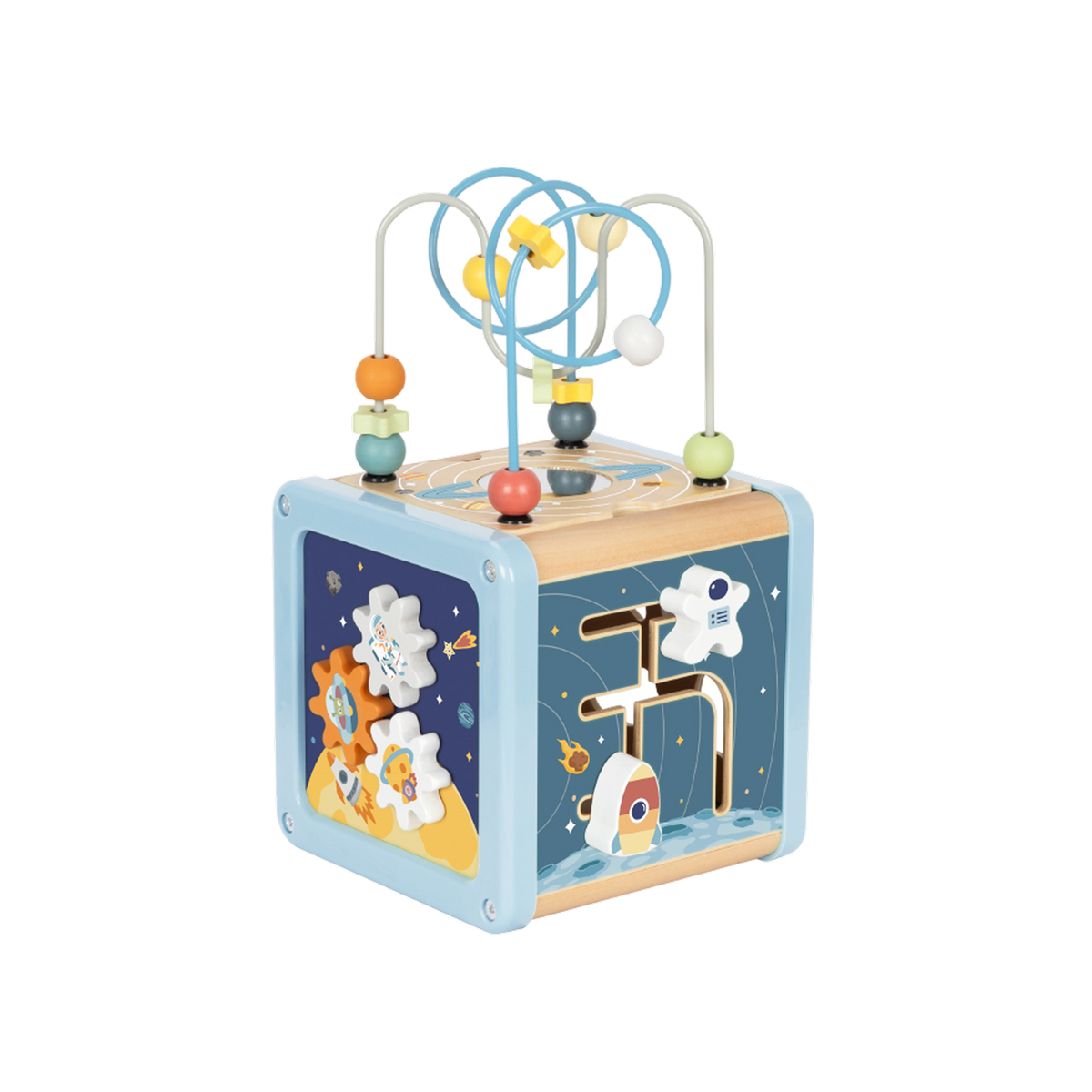 Wooden Multi-Activity Space Cube