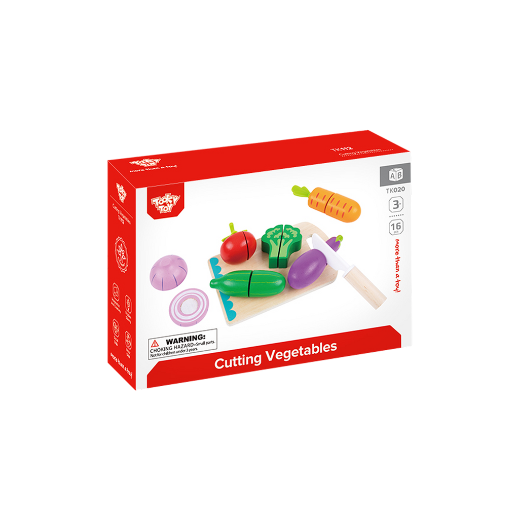 ბოსტნეულის საჭრელი – ხის როლური სათამაშო ნაკრები