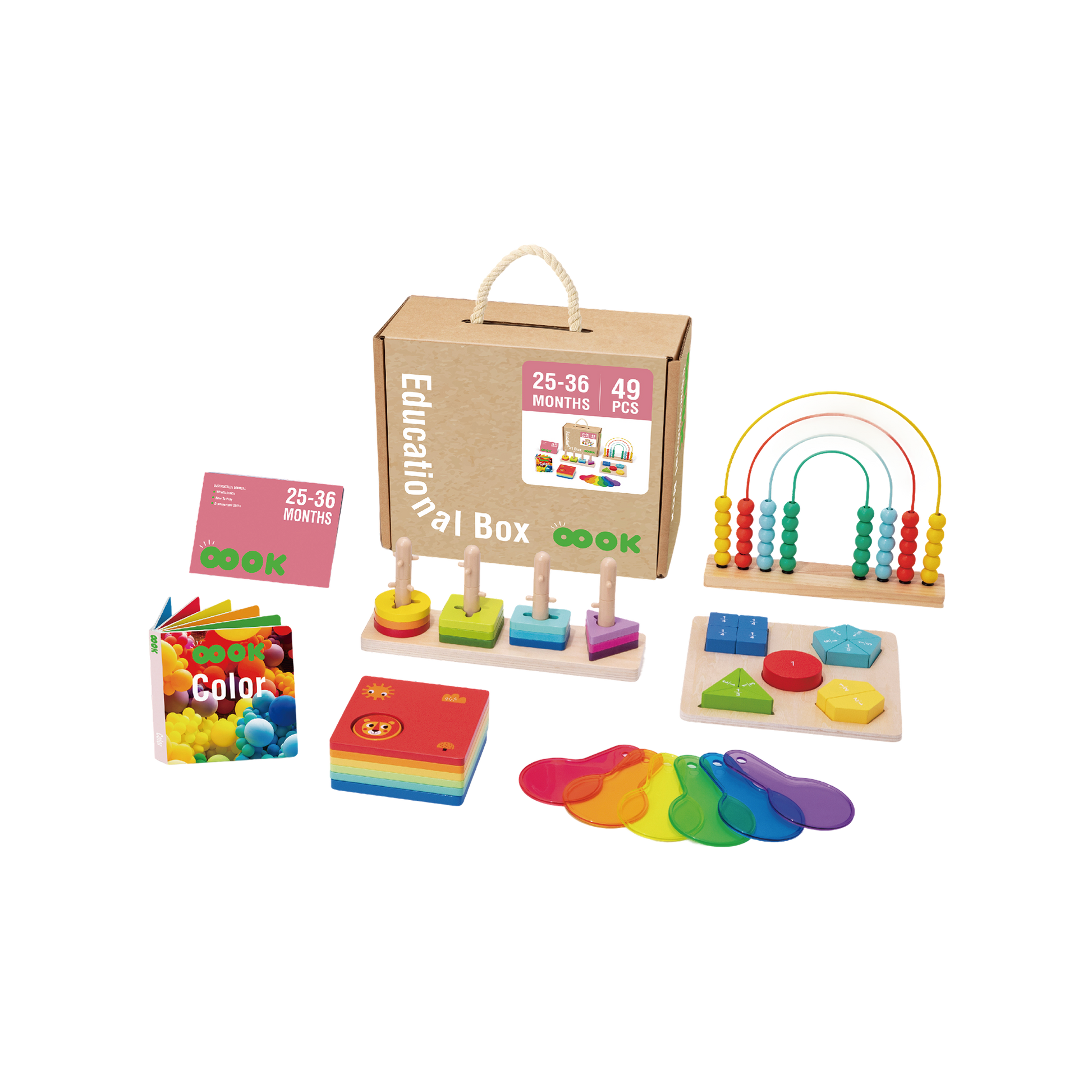 საგანმანათლებლო ყუთი (25–36 თვე) – Montessori Play Box