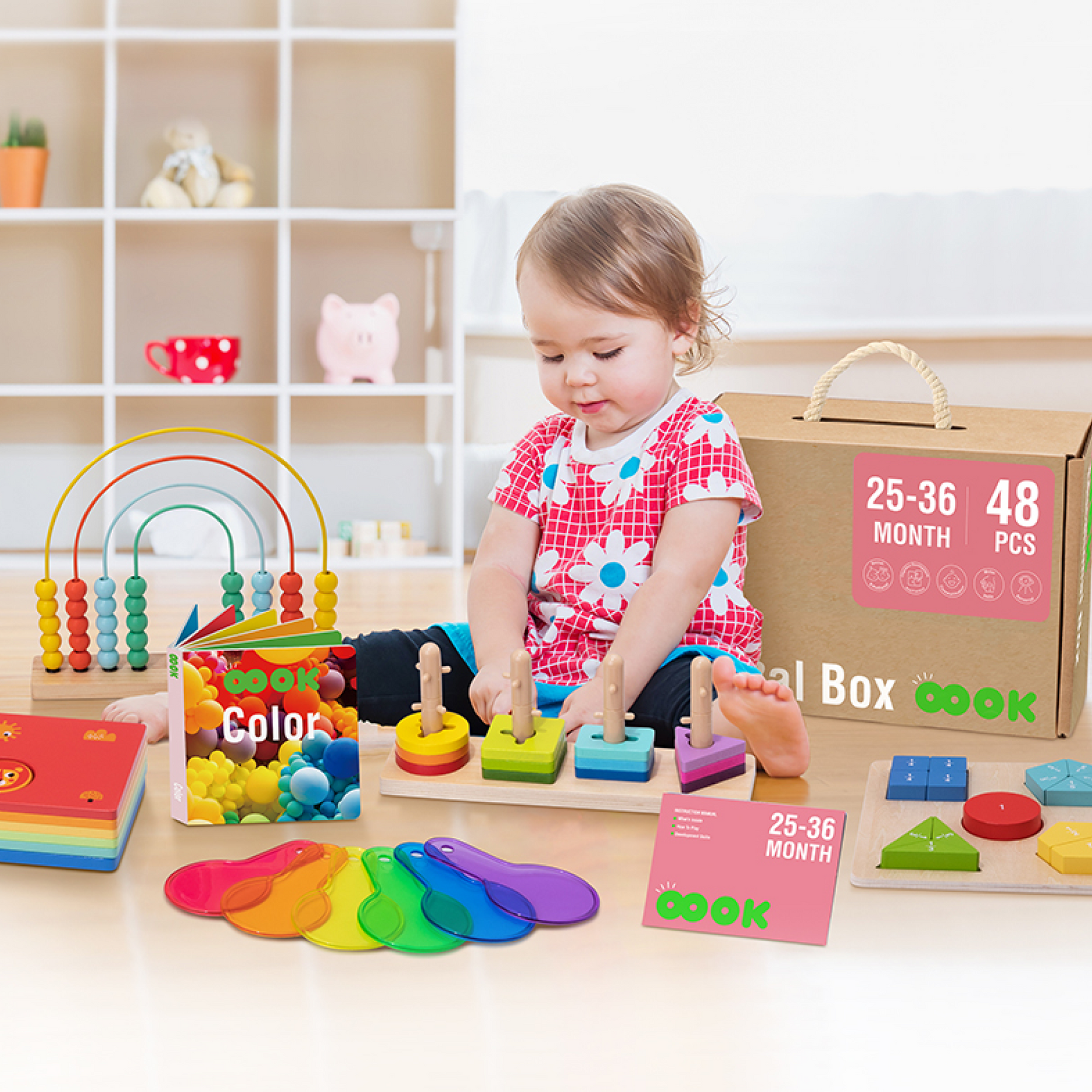 საგანმანათლებლო ყუთი (25–36 თვე) – Montessori Play Box