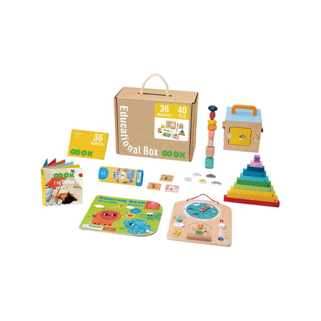 საგანმანათლებლო ყუთი (36 თვიდან ზემოთ) – Montessori Play Box