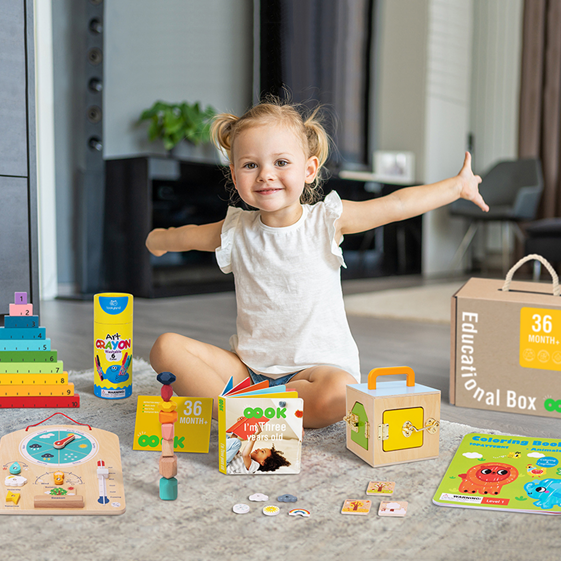 საგანმანათლებლო ყუთი (36 თვიდან ზემოთ) – Montessori Play Box