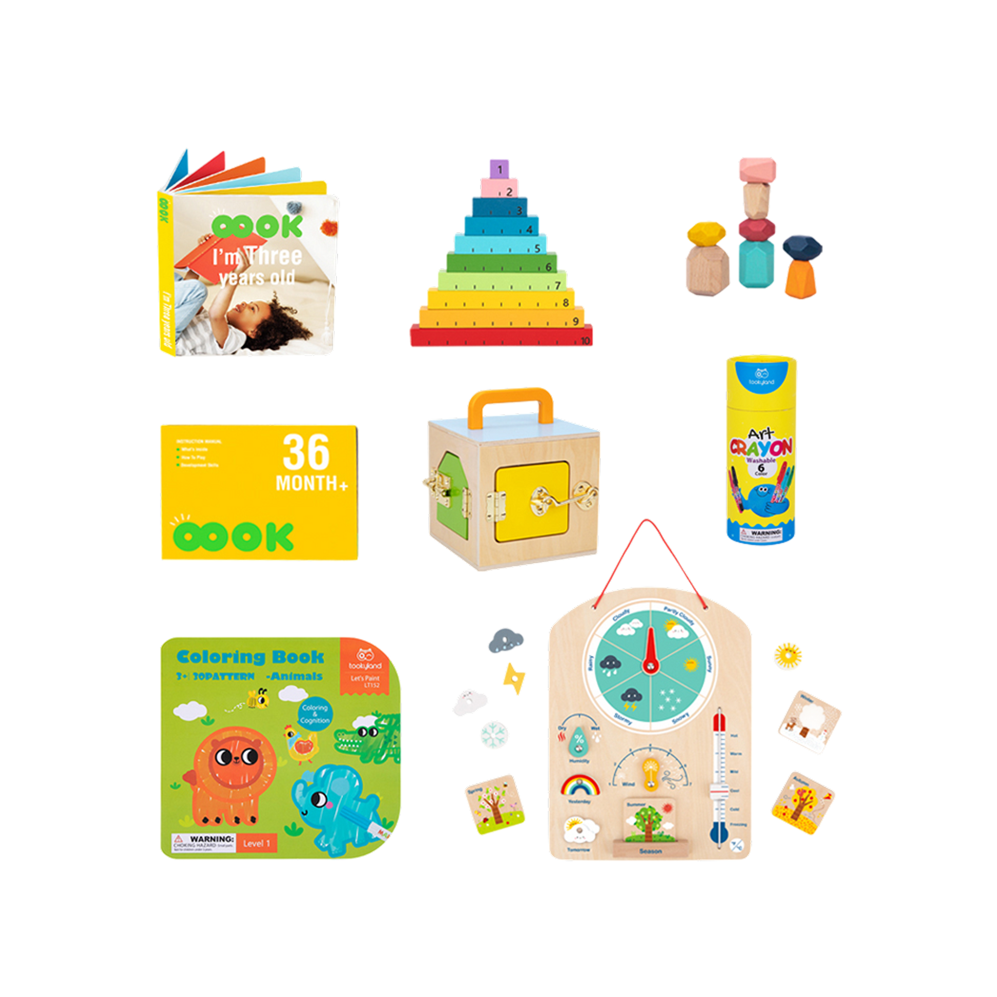 საგანმანათლებლო ყუთი (36 თვიდან ზემოთ) – Montessori Play Box
